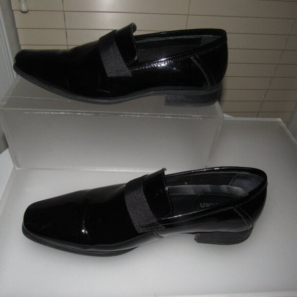 Calvin Klein Bernard Black Patent Loafers | Formal Slip-On Dress Shoes Size 9M main image 5